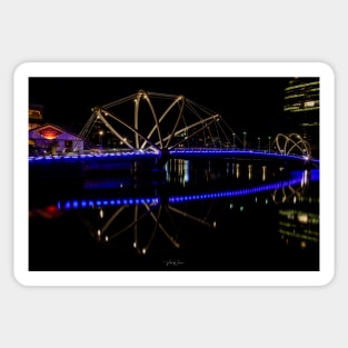 The City Lights of Melbourne Docklands, Victoria, Australia Sticker